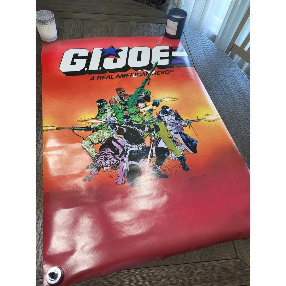 VINTAGE NOS RARE GI Joe 1987‎ Original "A REAL AMERICAN HERO" 24X36 HUGE**